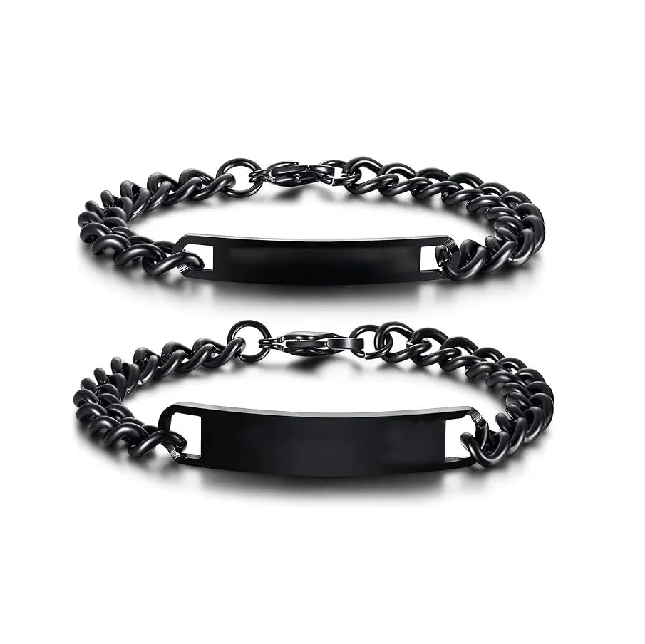 Bracelet cubain de la Saint-Valentin personnalisé