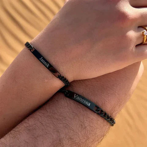 Bracciale cubano personalizzato di San Valentino