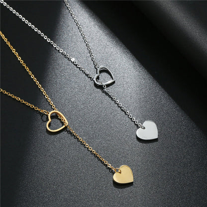 Personalized minimum initial love necklace