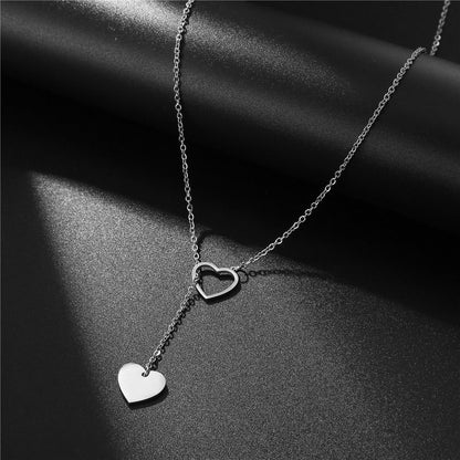 Personalized minimum initial love necklace