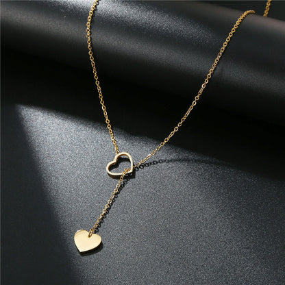 Personalized minimum initial love necklace