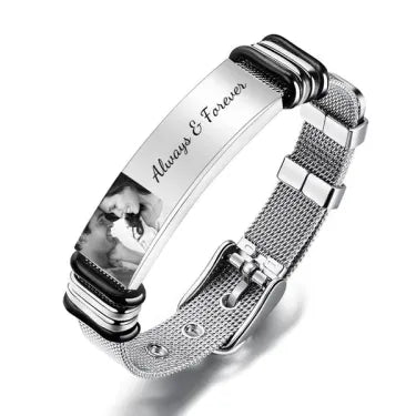 Bracelet en acier inoxydable personnalisé